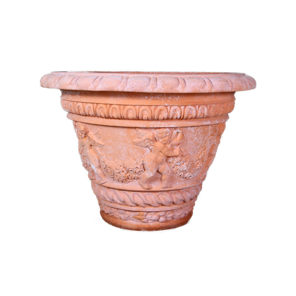 Vase mit Engeln